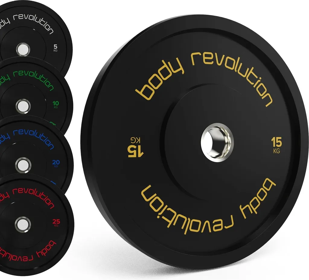 Disques 80 kg olympiques silencieux avec protection caoutchouc durable