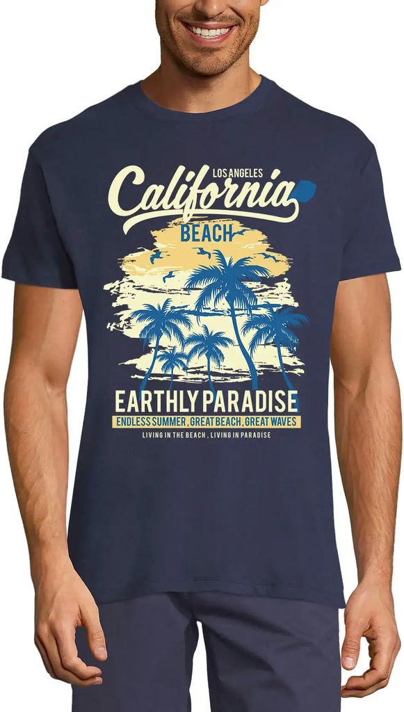 Herren Grafik T-Shirt Los angeles kalifornien strand - paradies – Los Angeles California Beach - Paradise – Öko-Verantwortlich Vintage Jahrgang