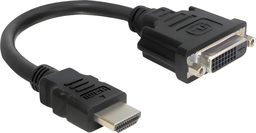 Cavo Adattatore Delock 65327 HDMI Maschio a DVI Femmina 24+1 Nero