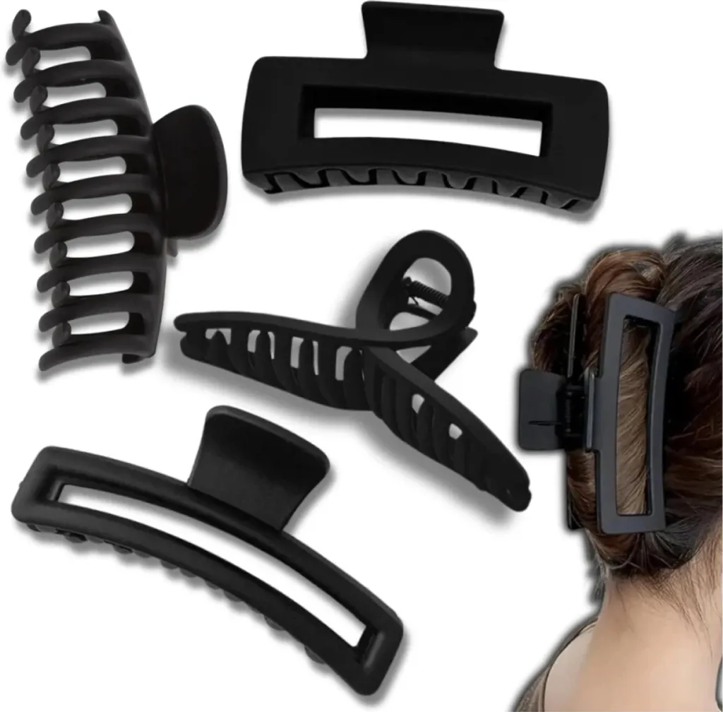 Set 4 Mollette Nere Camerazar: Essenziale per Capelli e Styling