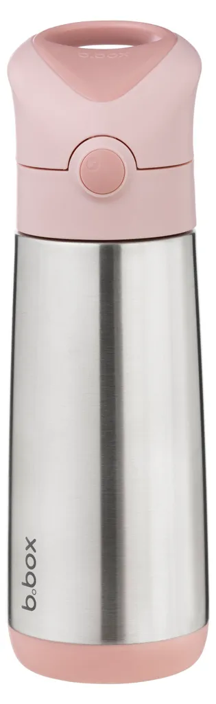 Thermos Enfant pour École et Sport B.Box 500 ml - Gourde Paille Rose