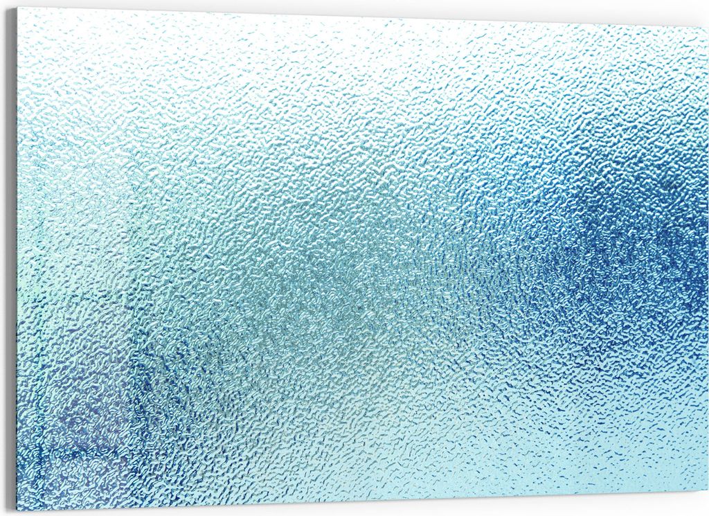 DEQORI Magnettafel Glas 90x60 cm 'Milchglas mit Blaustich' beschreibbar Whiteboard