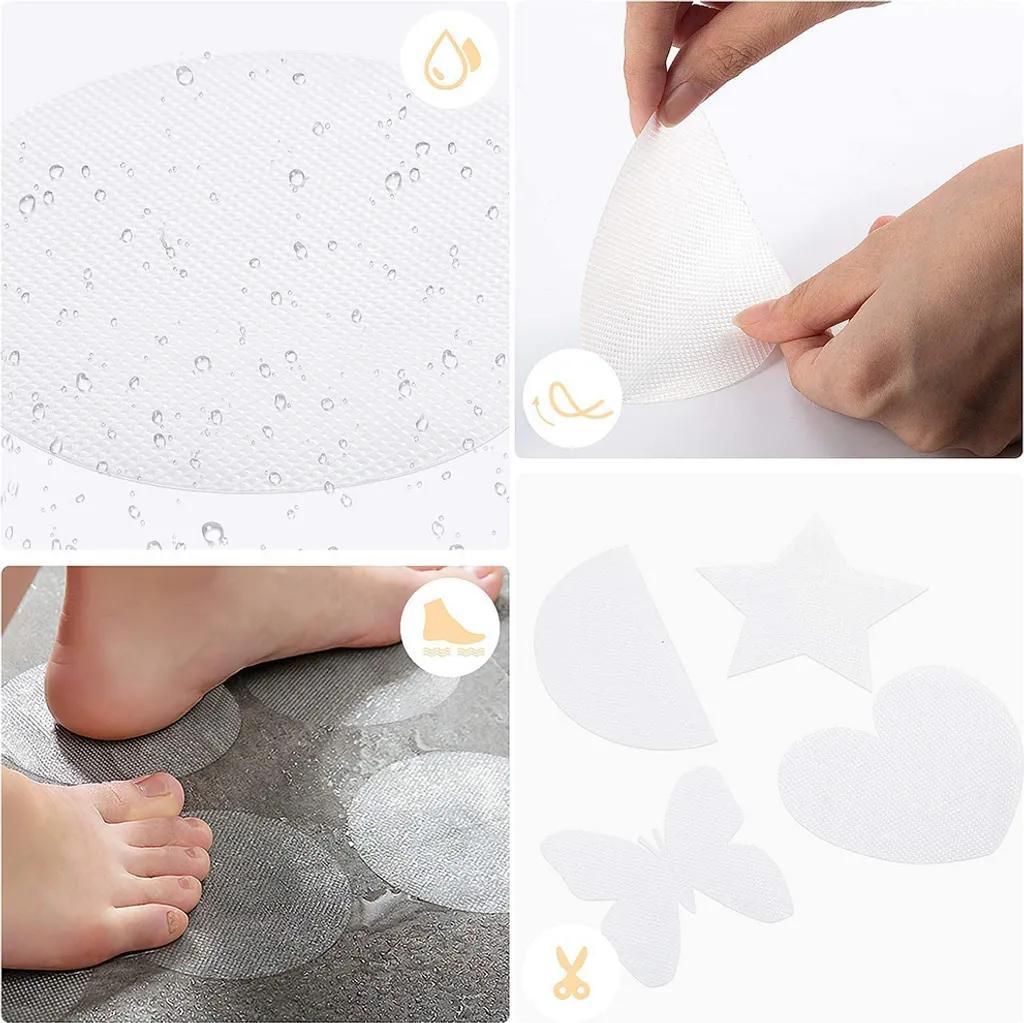 Anti-Rutsch Aufkleber für Badewanne & Dusche - Transparent Produktbild 