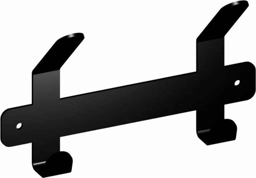 Gancio Parete WS20 170mm Nero | Soluzione Industriale Alta Portata