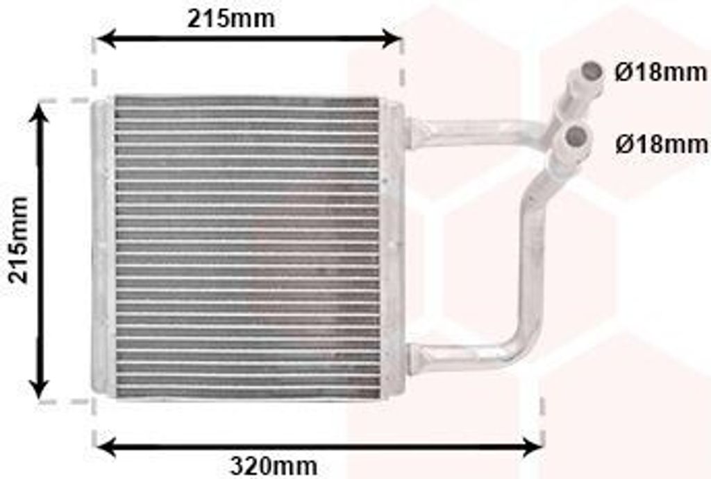 VAN WEZEL 30006451 Wärmetauscher Innenraumheizung Kühler passend für MERCEDES-BENZ E-Klasse Limousine (W211) E-Klasse T-modell (S211) CLS (C219)