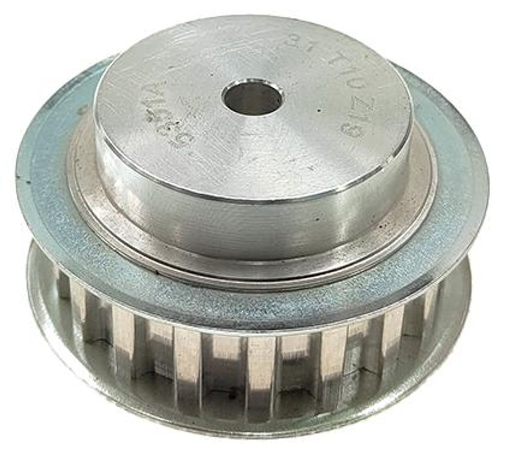 Zahnriemenscheibe, P: 10 Mm, 19 Zähne, Riemen 16 Mm, Aluminium, T10, Ozdowski