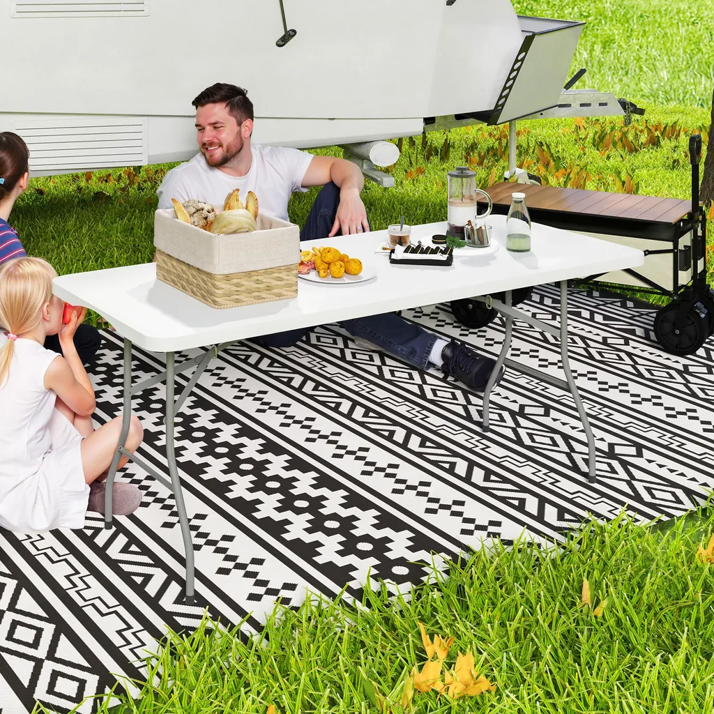 Grande Table de Réception Extérieure 180 cm Pliable pour Buffet et Fête