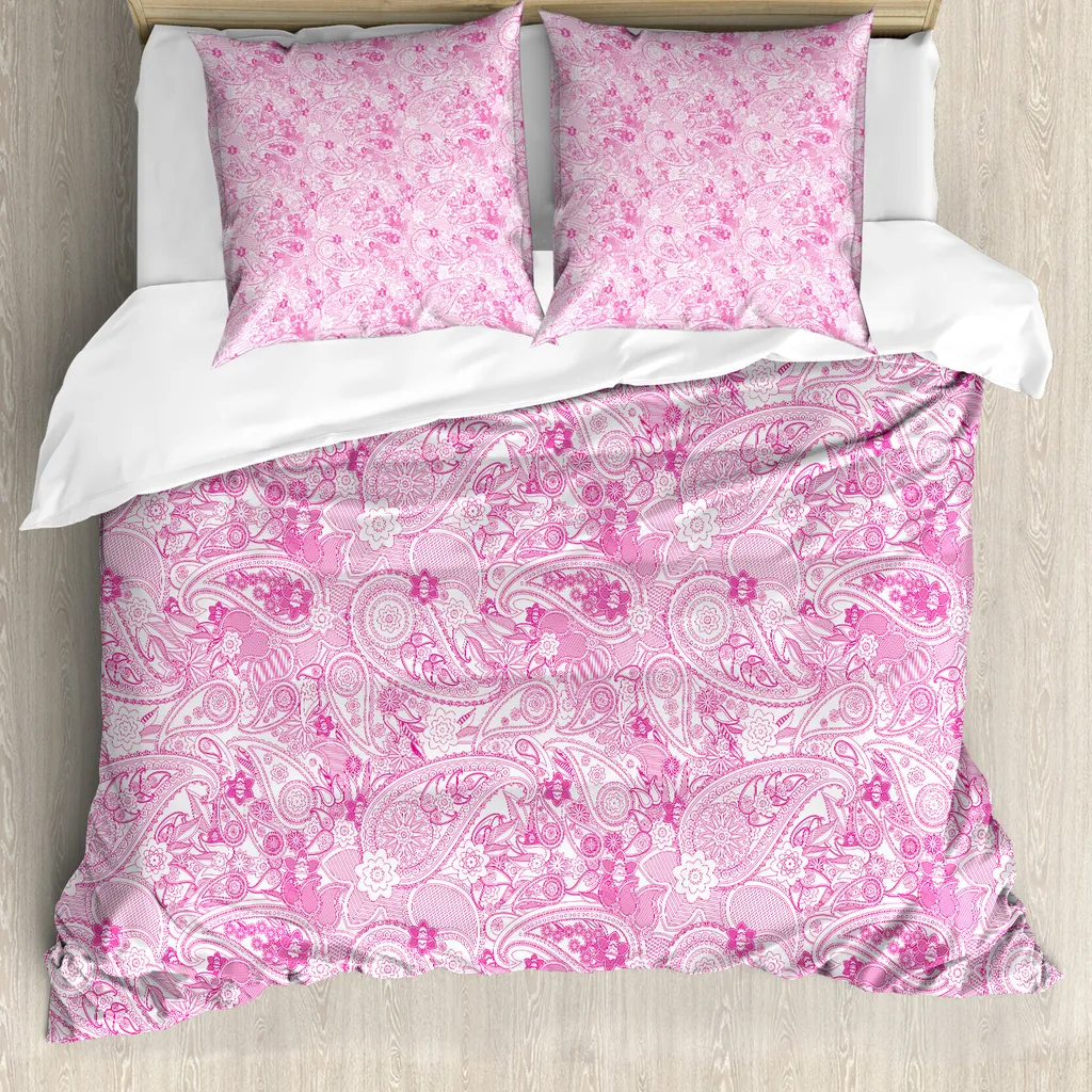 Copripiumino Paisley Rosa 155x220 ABAKUHAUS: Refresh Totale Camera
