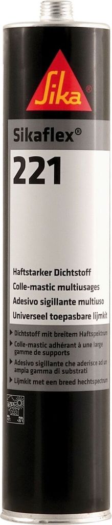 Sikaflex 221 schwarz 300 ml Kartusche Produktbild 