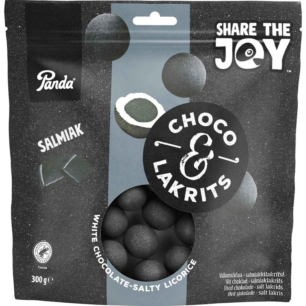 Panda Choco & Lakrits Salmiak 300g Produktbild 