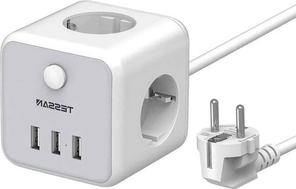 Multiprise 15 mètres idéale grand salon avec télécommande et 3 USB