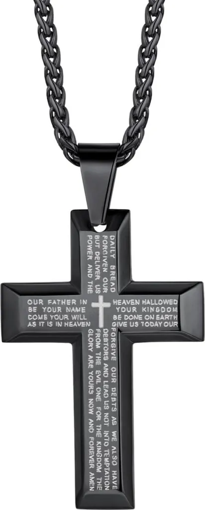 Collier croix étanche pour homme idéal pour le sport et le quotidien
