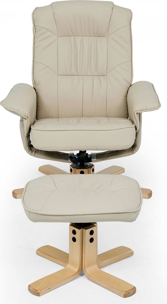 Relaxsessel CHARLY mit Hocker, schöner Drehsessel mit Produktbild 4