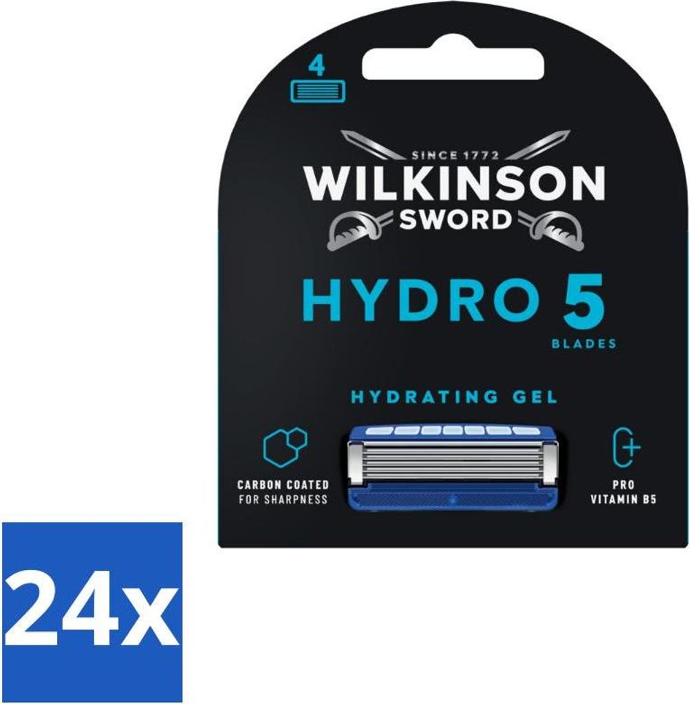 Wilkinson Sword – Nachfüllklingen – Hydro 5 Hautschutz – Schützend – 4 Klingen - Vorteilspack - 24 Stücke