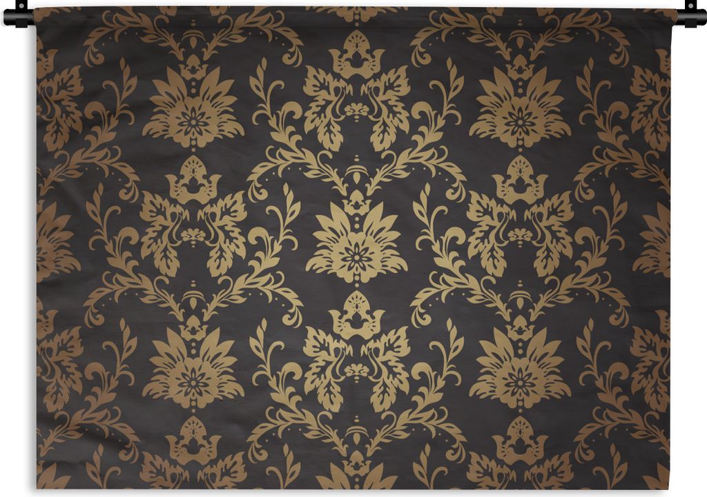 MuchoWow Wandteppich Wandbehang Blumen - Licht - Vintage 150x112.50 cm Tapisserie Dekoration Wandtuch - Wanddecke - Wandteppiche