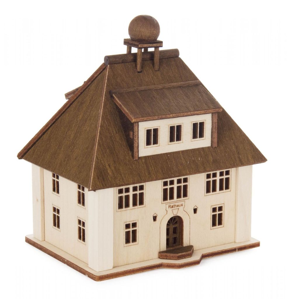 Lichterhaus Rathaus OHNE Leuchtmittel Höhe 95mm NEU