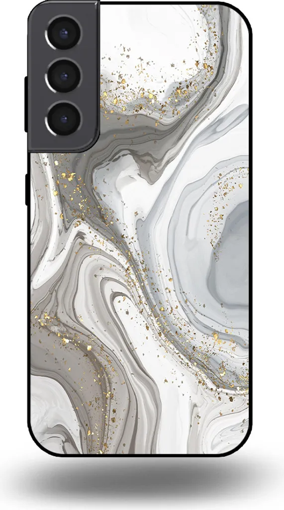 Cover Samsung Galaxy S22 Plus Marmo Argento Chic - Smartphonica TPU - 1