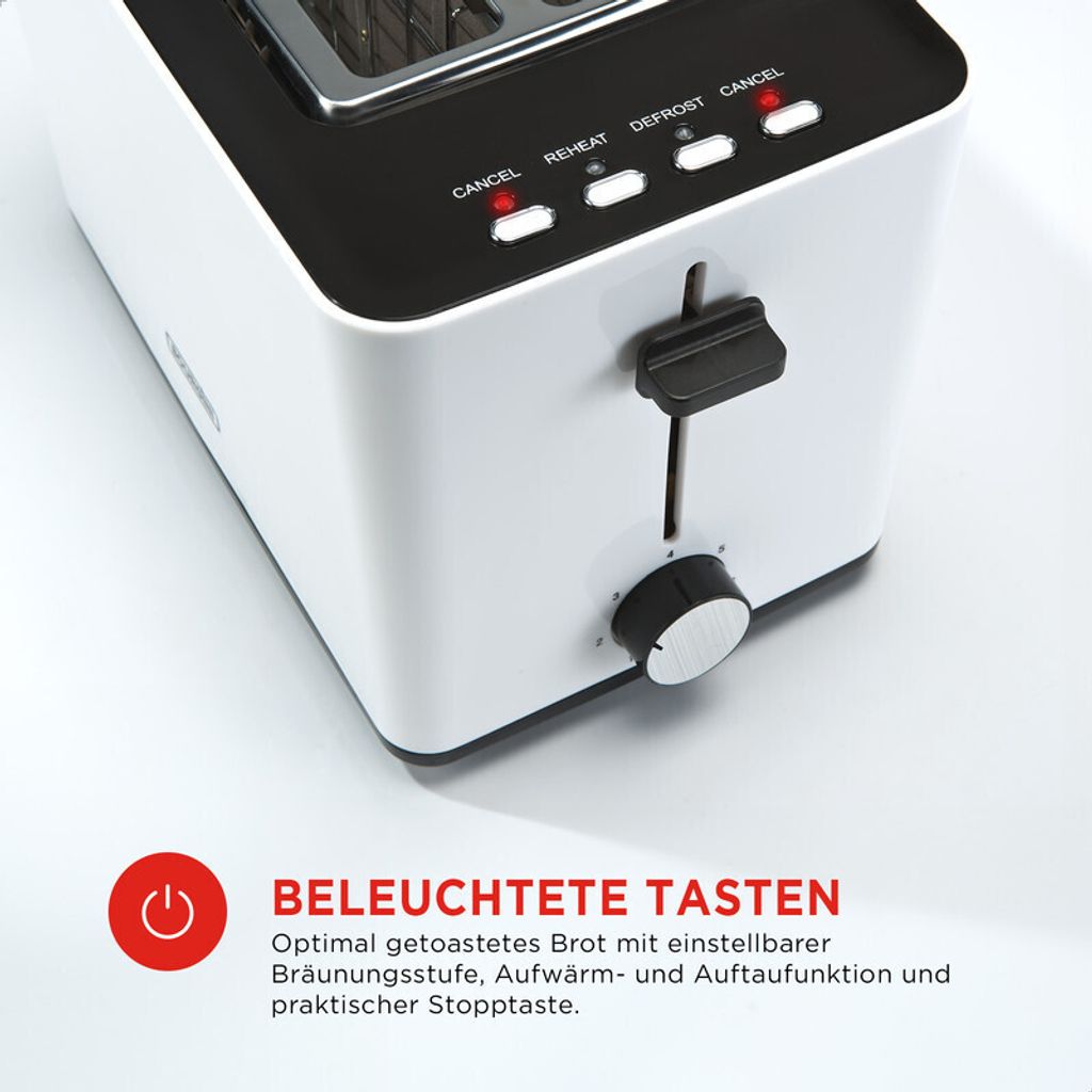 Bourgini Toaster mit extra breiten Schlitzen für Sandwiches Produktbild 2