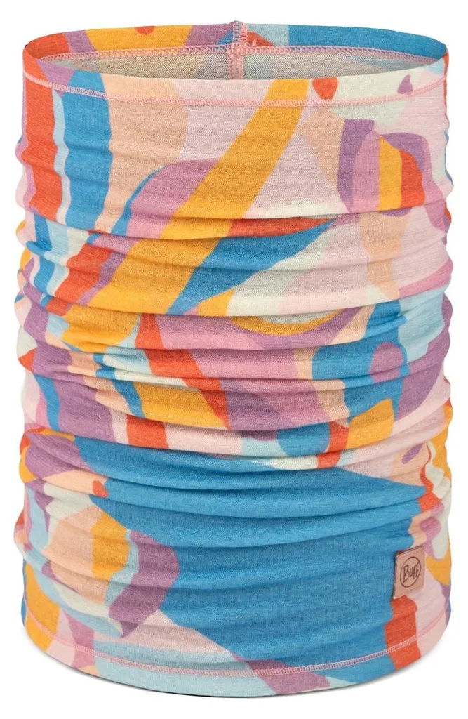 Buff Merino Lightweight Prints Lagua Rose - Tour de Cou en Laine Douce