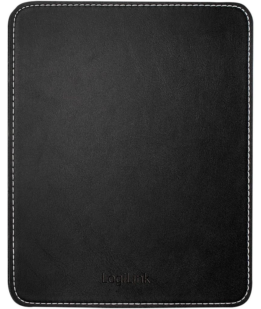 Logilink Mauspad Leder Design schwarz Produktbild 