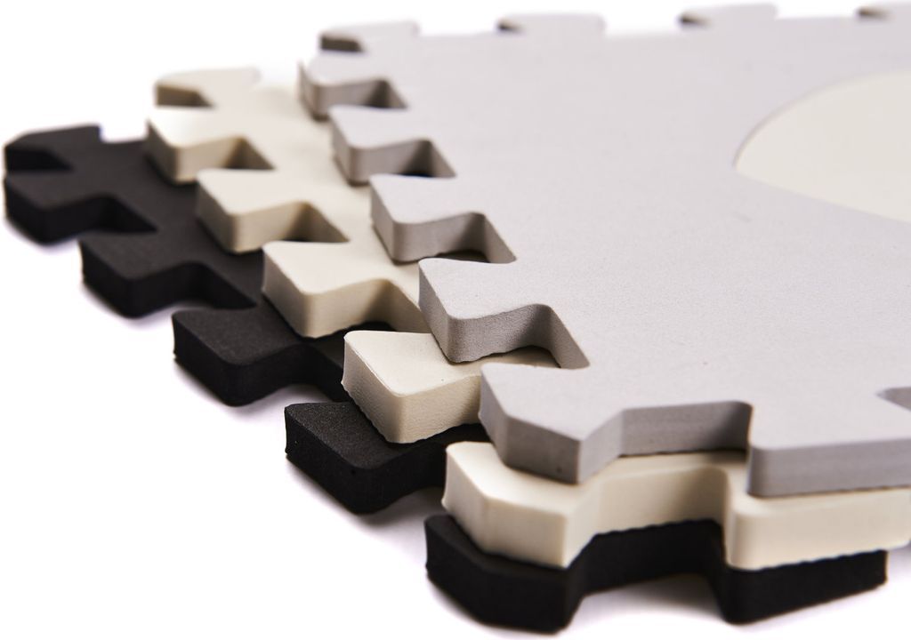 KIK Kontrastné penové puzzle 30 x 30 cm, 36 ks čierno, Obrázok produktu 4