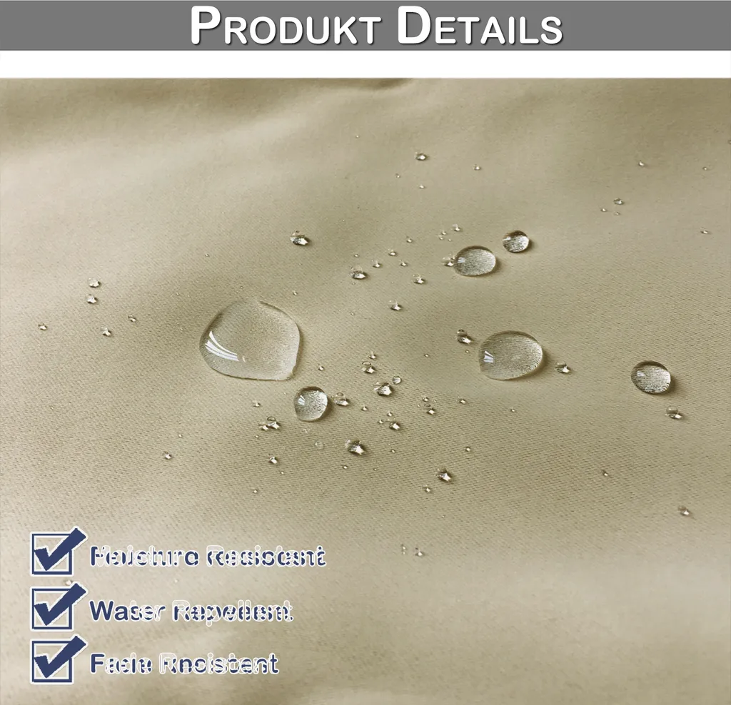 Tenda da Esterno Oscurante Termica 132x241 Beige - Uso Professionale - 6