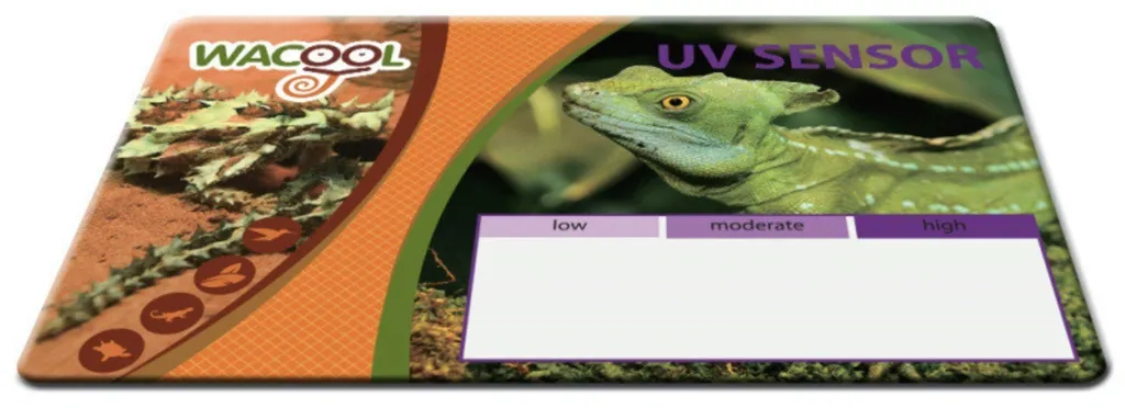 Carte de mesure UV Repti-Zoo réutilisable avec affichage instantané