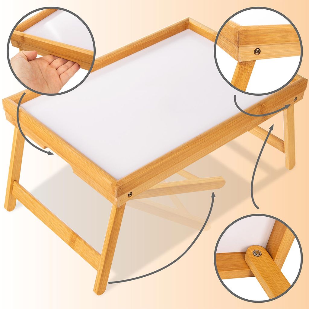 Holz Frühstückstablett Bett-Tablett aus