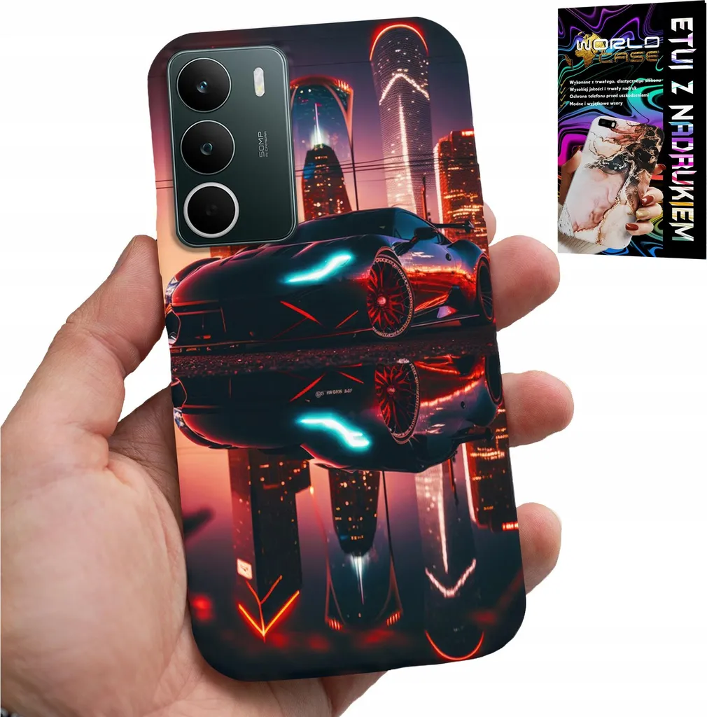 Cover Realme C71 4G Auto Fan Kit Uomo con Vetro Temperato 9H