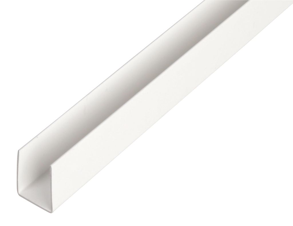 Alberts U-profil | Plast, biely | 1000 x 21 x 20 mm Obrázok produktu 