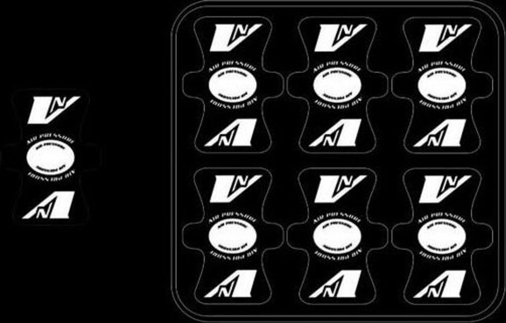 Vnoise Valve Beschützer 6 Einheiten Schwarz Schwarz One Size