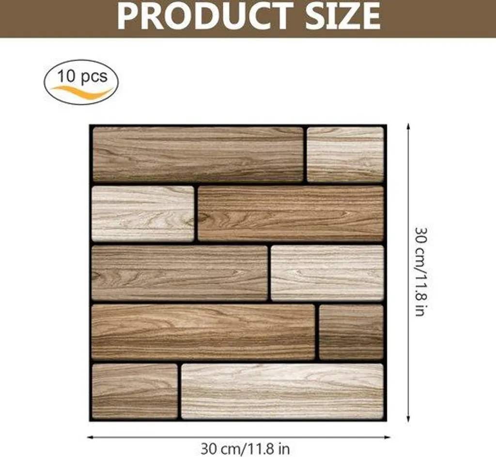 Panneaux imitation pierre lot de 10 plaques adhésives pour mur intérieur