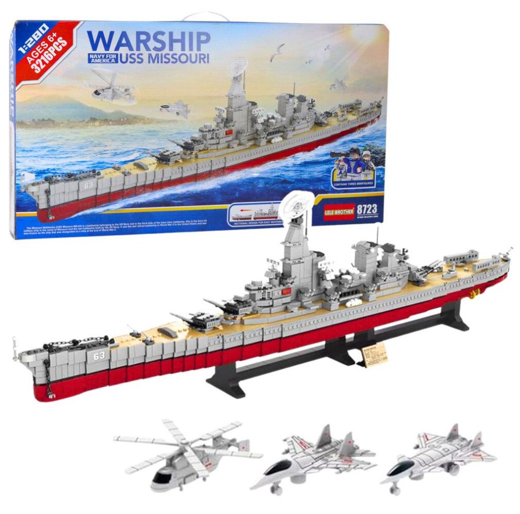 Bausteine Großes Kriegsschiff Flugzeugträger 3216 Stk.
