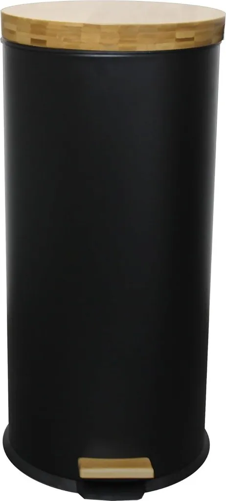 Poubelle 30L Noire Idéale pour Cuisine et Tri Forest Thème Constructeurs