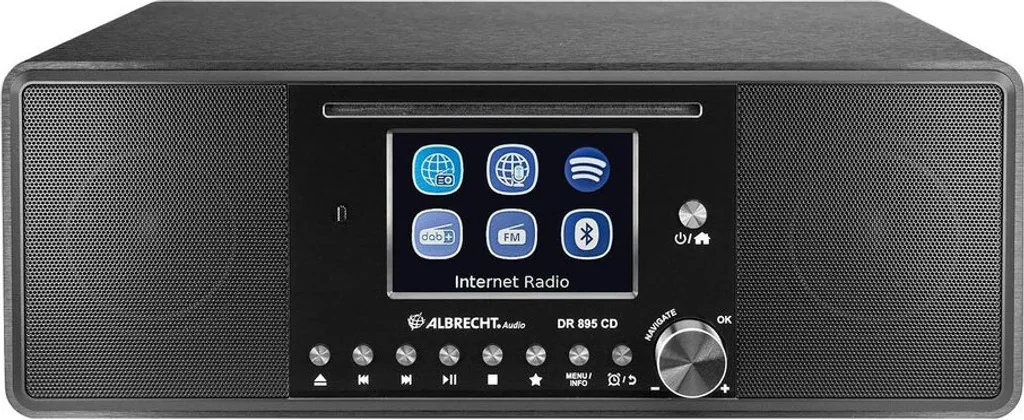 Système Audio Albrecht DR 895 CD Noir Stéréo avec Écran Couleur et WiFi