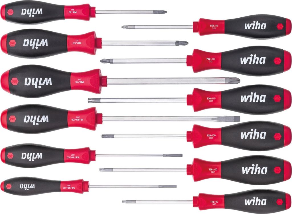 Wiha Werkstatt Schraubendreher-Set 12teilig SoftFinish Produktbild 