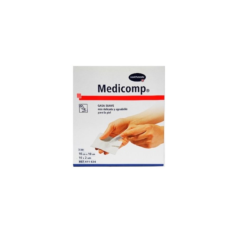 Hartmann Medicomp Sterile Gaze 10x10cm 10x2 Einheiten