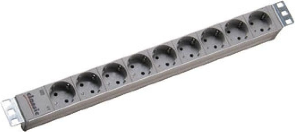 BACHMANN 19" Steckdosenleiste 9fach, ohne Schalter, Produktbild 