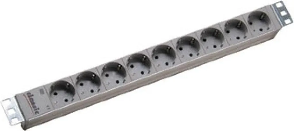 Multipresa Rack 19 Bachmann 9 Vie Alluminio 1U RAL7035 Professionale