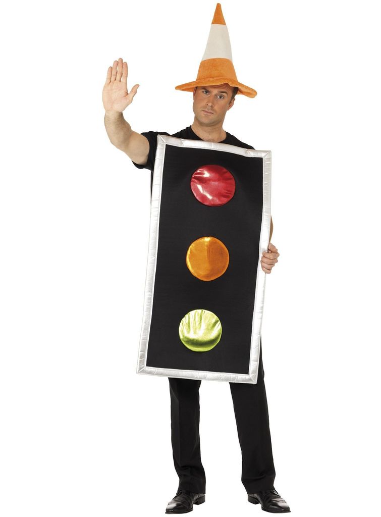 Lustiges Ampelkostüm Ampel Kostüm Ampelmännchen Größe M/L