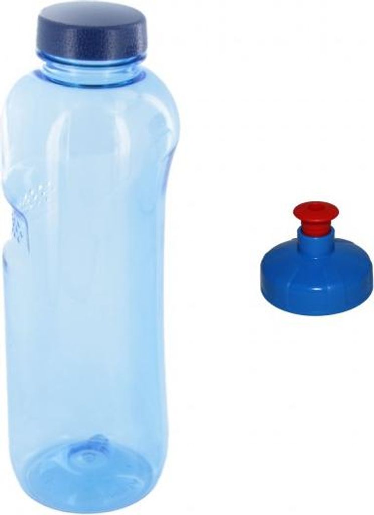 1 L Trinkflasche Wasserflasche aus Tritan (BPA frei) + Trinkdeckel Push-Pull mit Trinknippel Flasche Sport