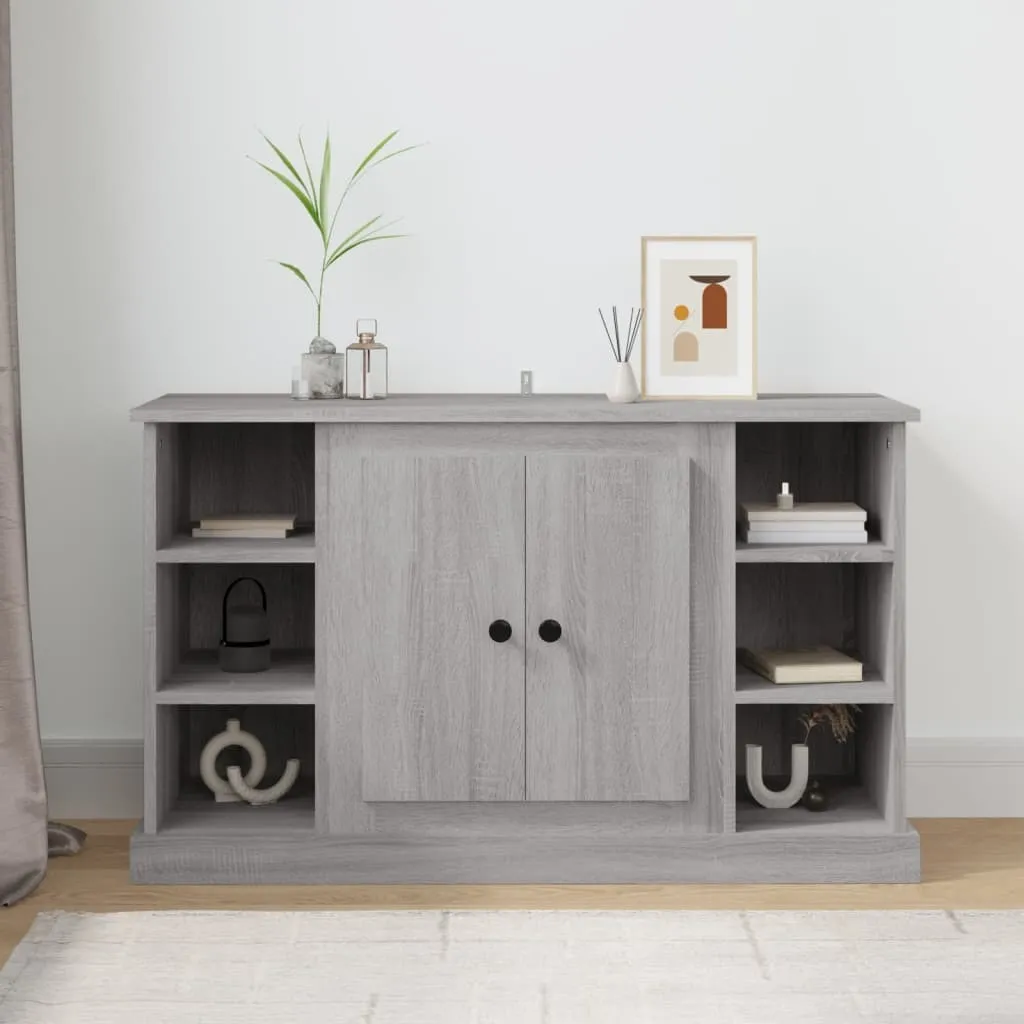vidaXL Credenza Grigio Sonoma 100x35,5x60 cm Materiale a base di legno
