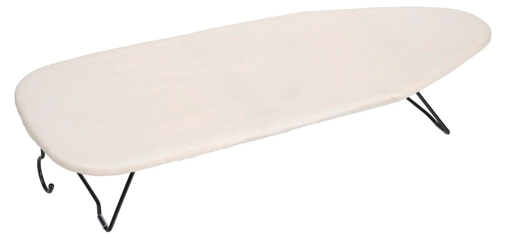 WENKO Tischbügelbrett Mod. Leona, Beige, platzsparend Produktbild 