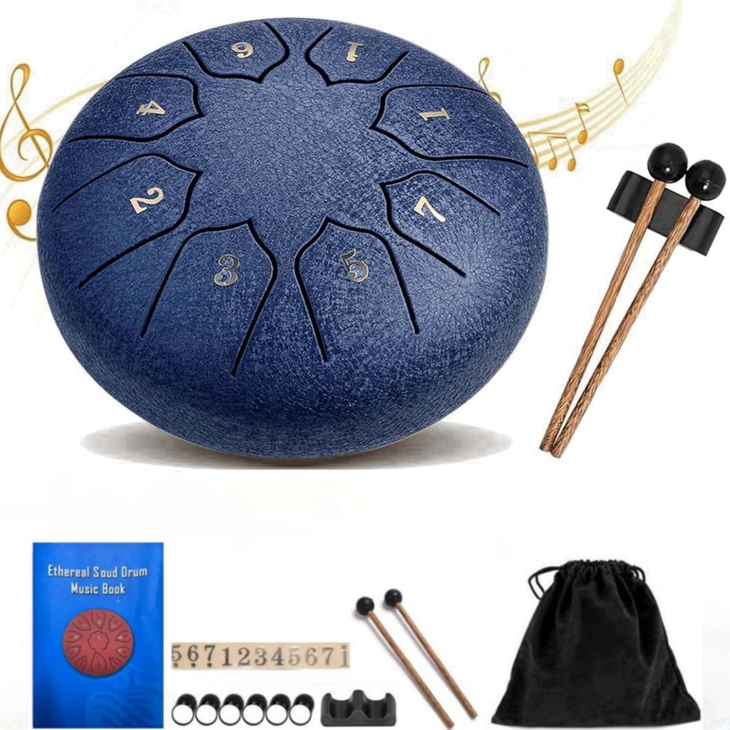 Steel Tongue Drum 6 Zoll 8 Töne Handpans Stahlzungentrommel Produktbild