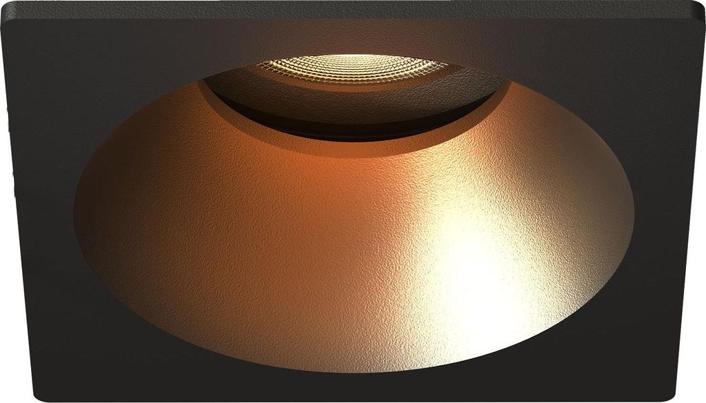 Ledvion - LED -Einbaustrahler led Spot Black Square, 81 x 81 mm, dimmbar, neigbar, trimlos, 3W, GU10 Spot, 2700.000, 345 Lumen, Aluminium, IP20, mo...