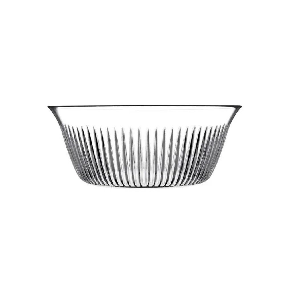 Pasabahce Schale aus Glas Transparent rund 24 cm Obstschüssel, Salatschüssel