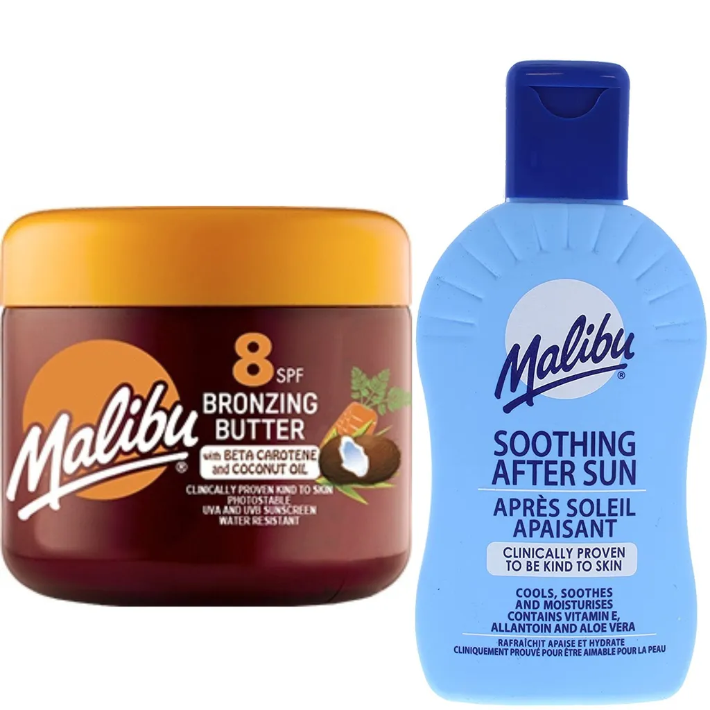 Malibu Tanning Accelerator SPF8 + 200 ml Balm