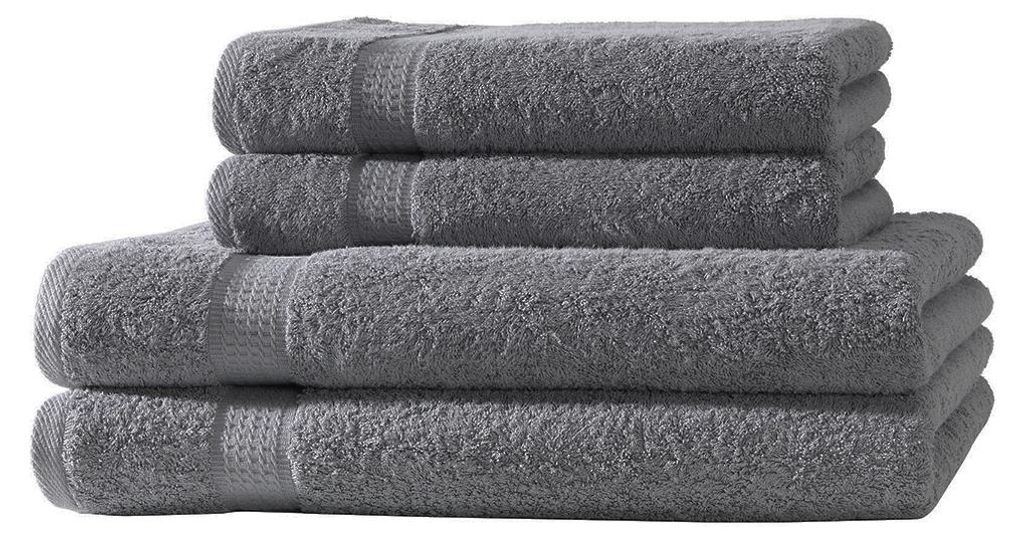 4er Set Frottee 2x Handtücher 2x Duschtücher Elegance 100% Produktbild 