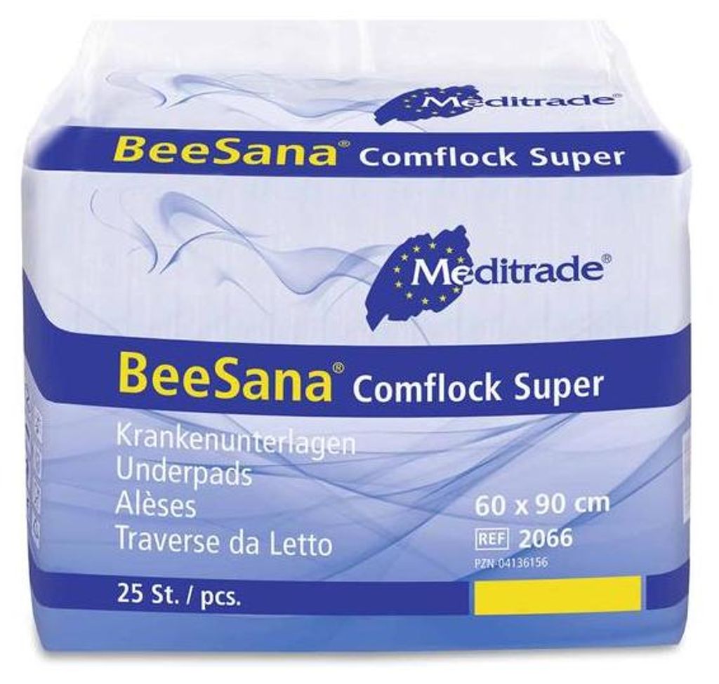 Meditrade- BeeSana Comflock Super - Bettunterlagen 60x90cm - 6x25 Stk.