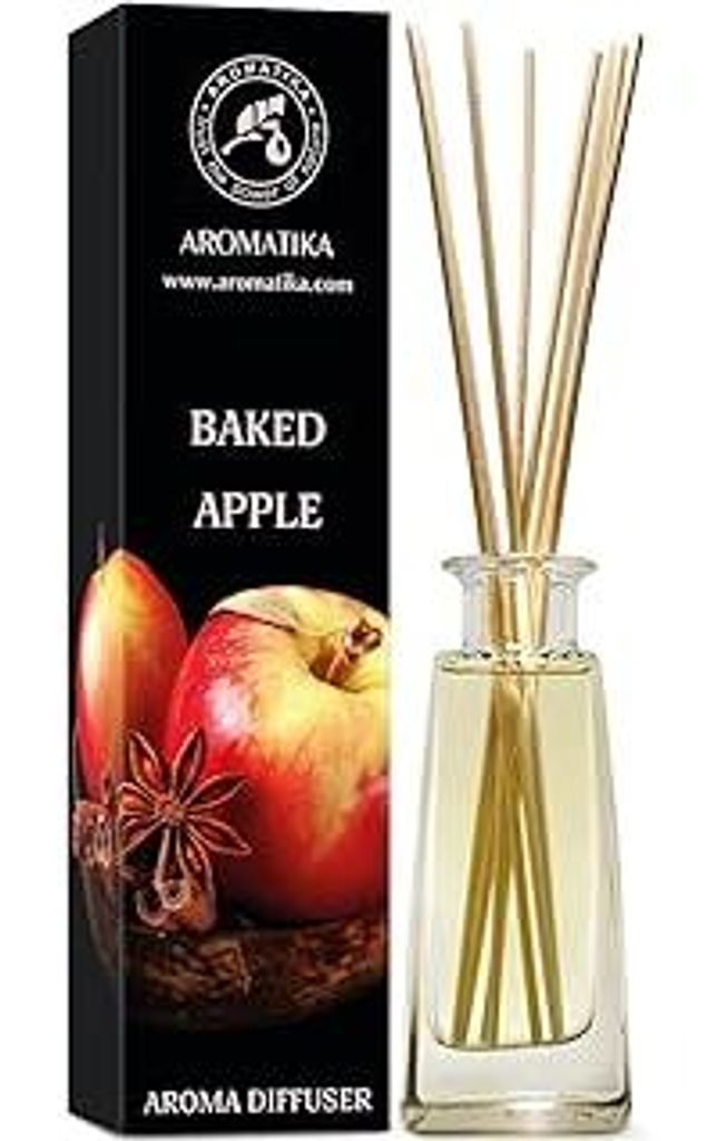 Raumduft Diffuser Bratapfel/Baked Apple 100ml - Raumparfüme - Duftdiffusor mit Stäbchen - Raumbeduftung - Zimmerduft - Aromadiffusers - Haus Parf...